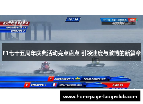 F1七十五周年庆典活动亮点盘点 引领速度与激情的新篇章